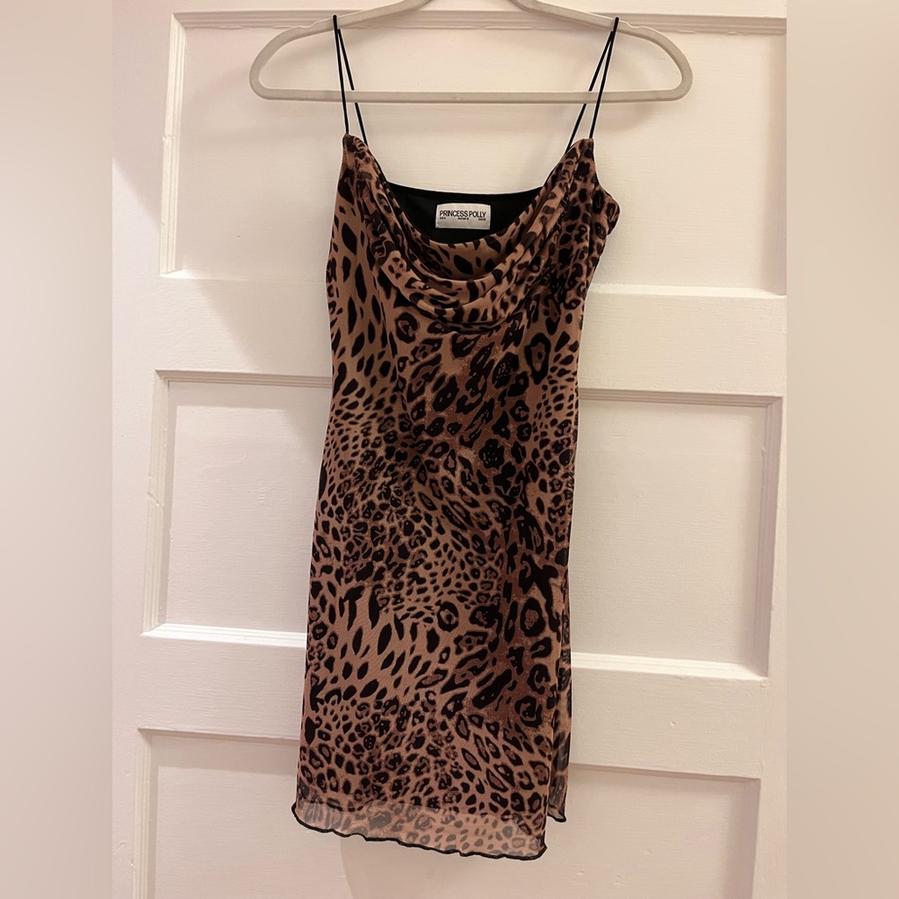 Cheetah Print Mini Dress
